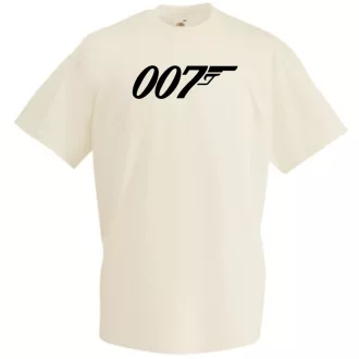 Retro film fan 007 J Bond férfi rövid ujjú póló