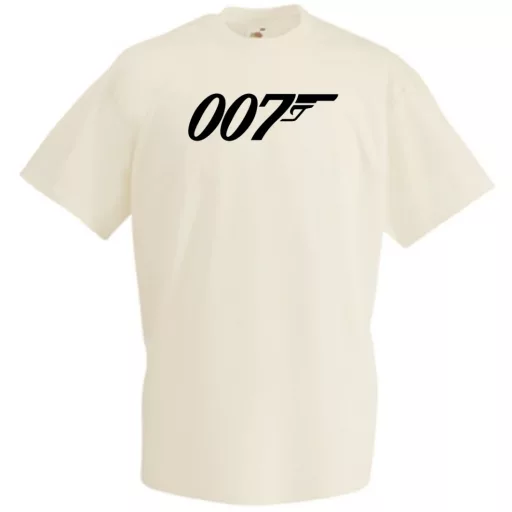 Retro film fan 007 J Bond férfi rövid ujjú póló