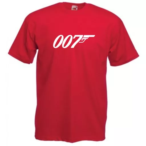 Retro film fan 007 J Bond férfi rövid ujjú póló