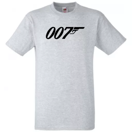 Retro film fan 007 J Bond férfi rövid ujjú póló