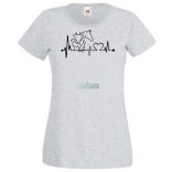 Állatbarát EKG -A női rövid ujjú póló