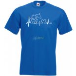 Állatbarát EKG -A férfi rövid ujjú póló