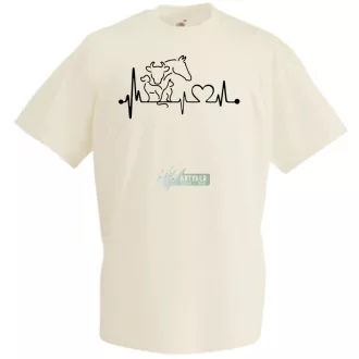 Állatbarát EKG -A férfi rövid ujjú póló