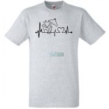 Állatbarát EKG -A férfi rövid ujjú póló