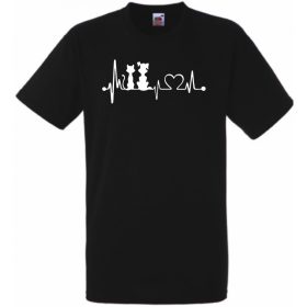 Eat Sleep és EKG mintás póló