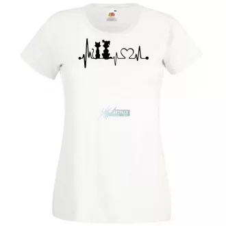 Állatbarát EKG -B női rövid ujjú póló