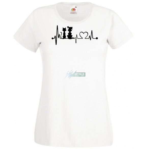 Állatbarát EKG -B női rövid ujjú póló