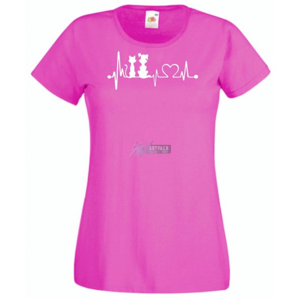 Állatbarát EKG -B női rövid ujjú póló