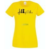 Állatbarát EKG -B női rövid ujjú póló