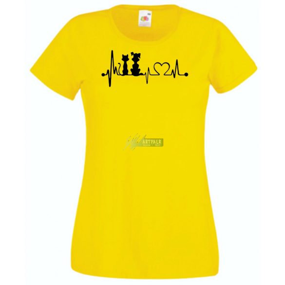 Állatbarát EKG -B női rövid ujjú póló