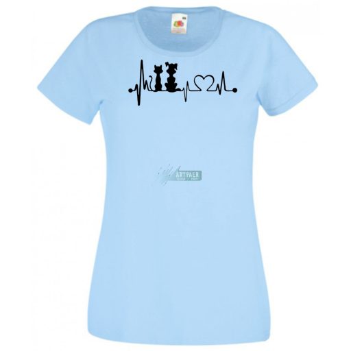 Állatbarát EKG -B női rövid ujjú póló