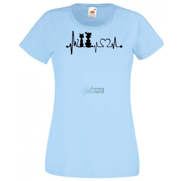 Állatbarát EKG -B női rövid ujjú póló