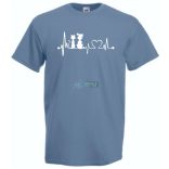 Állatbarát EKG -B férfi rövid ujjú póló