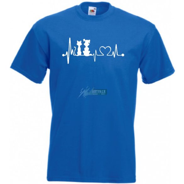 Állatbarát EKG -B férfi rövid ujjú póló