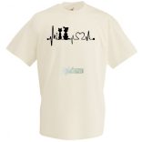 Állatbarát EKG -B férfi rövid ujjú póló