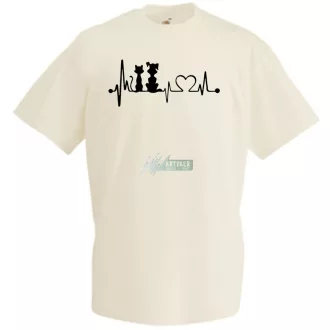 Állatbarát EKG -B férfi rövid ujjú póló