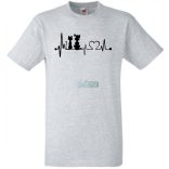 Állatbarát EKG -B férfi rövid ujjú póló