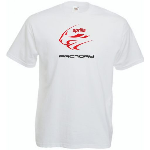 Motor fan Aprilia Factory férfi rövid ujjú póló