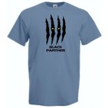 Hősök fekete párduc karom férfi rövid ujjú póló