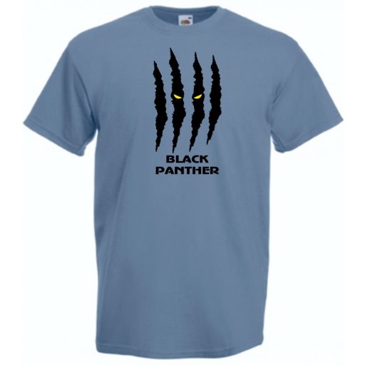 Hősök fekete párduc karom férfi rövid ujjú póló
