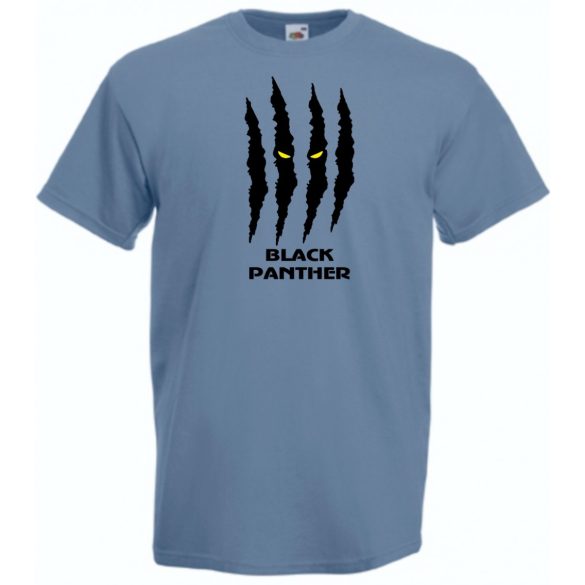 Hősök fekete párduc karom férfi rövid ujjú póló