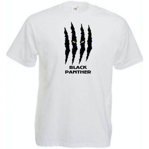 Hősök fekete párduc karom férfi rövid ujjú póló