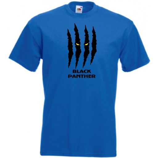 Hősök fekete párduc karom férfi rövid ujjú póló