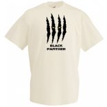 Hősök fekete párduc karom férfi rövid ujjú póló