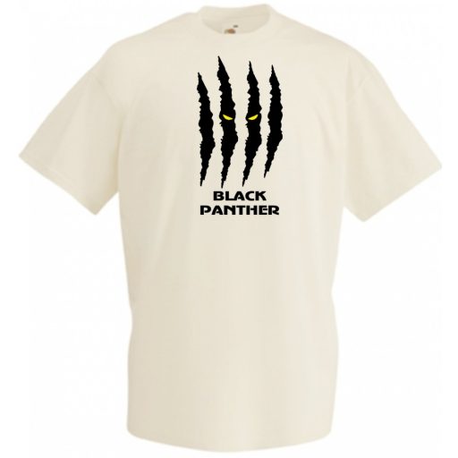 Hősök fekete párduc karom férfi rövid ujjú póló