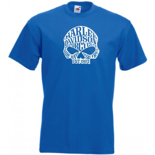 Motoros koponya férfi rövid ujjú póló