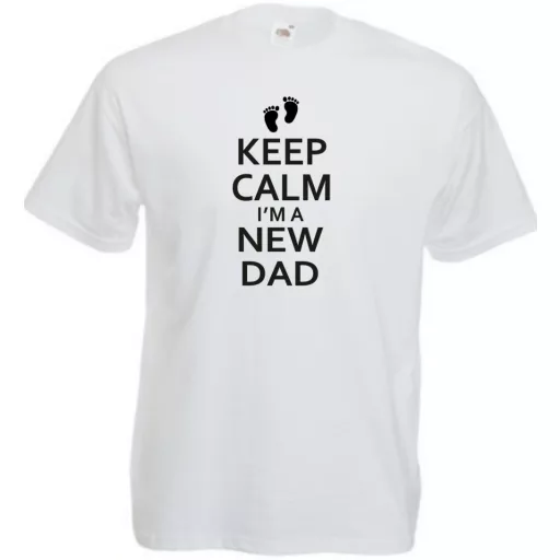 Keep Calm I'm A New DAD férfi rövid ujjú póló