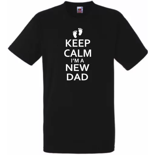 Keep Calm I'm A New DAD férfi rövid ujjú póló