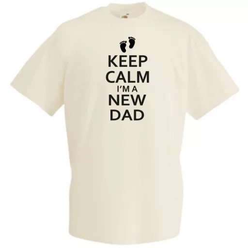 Keep Calm I'm A New DAD férfi rövid ujjú póló