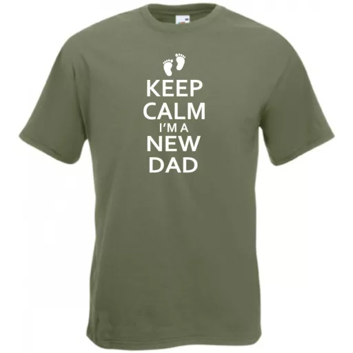 Keep Calm I'm A New DAD férfi rövid ujjú póló