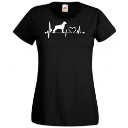 Kutyabarát EKG -A női rövid ujjú póló