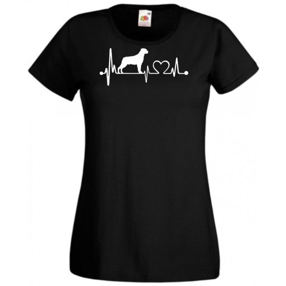 Kutyabarát EKG -A női rövid ujjú póló
