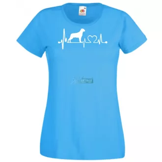 Kutyabarát EKG -A női rövid ujjú póló