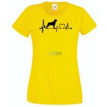 Kutyabarát EKG -A női rövid ujjú póló