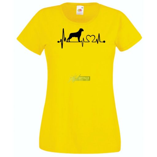 Kutyabarát EKG -A női rövid ujjú póló