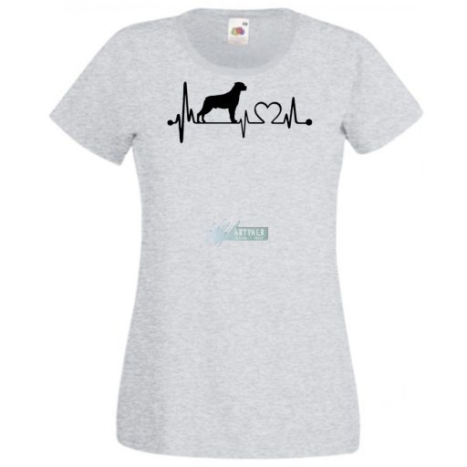 Kutyabarát EKG -A női rövid ujjú póló