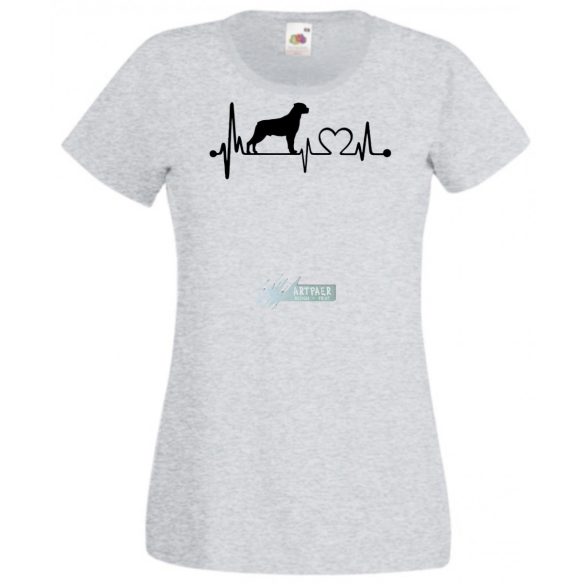 Kutyabarát EKG -A női rövid ujjú póló