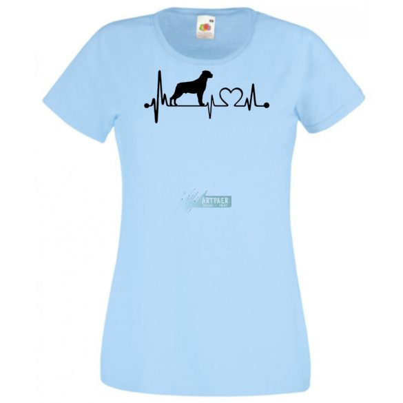 Kutyabarát EKG -A női rövid ujjú póló