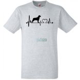 Kutyabarát EKG -A férfi rövid ujjú póló