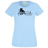 Kutyabarát EKG -B megmentem női rövid ujjú póló