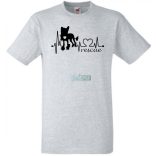 Kutyabarát EKG -B férfi rövid ujjú póló