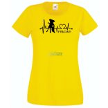 Kutyabarát EKG -C megmentem női rövid ujjú póló