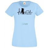 Kutyabarát EKG -C megmentem női rövid ujjú póló