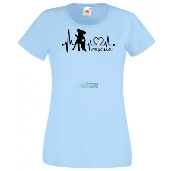 Kutyabarát EKG -C megmentem női rövid ujjú póló