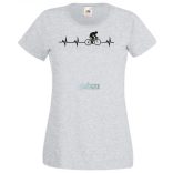 Kerékpáros EKG -A női rövid ujjú póló