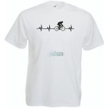 Kerékpáros EKG -A férfi rövid ujjú póló